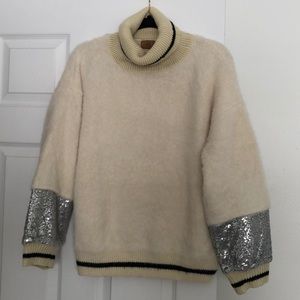 Turtleneck Sweater with Sequin Detail
